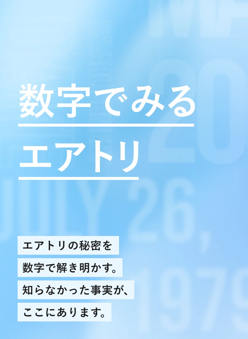 数字で見るエアトリ